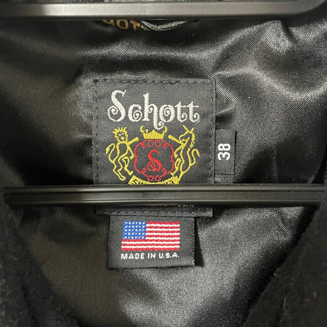 SCHOTT BLACK WOOL JACKET 상품이미지6