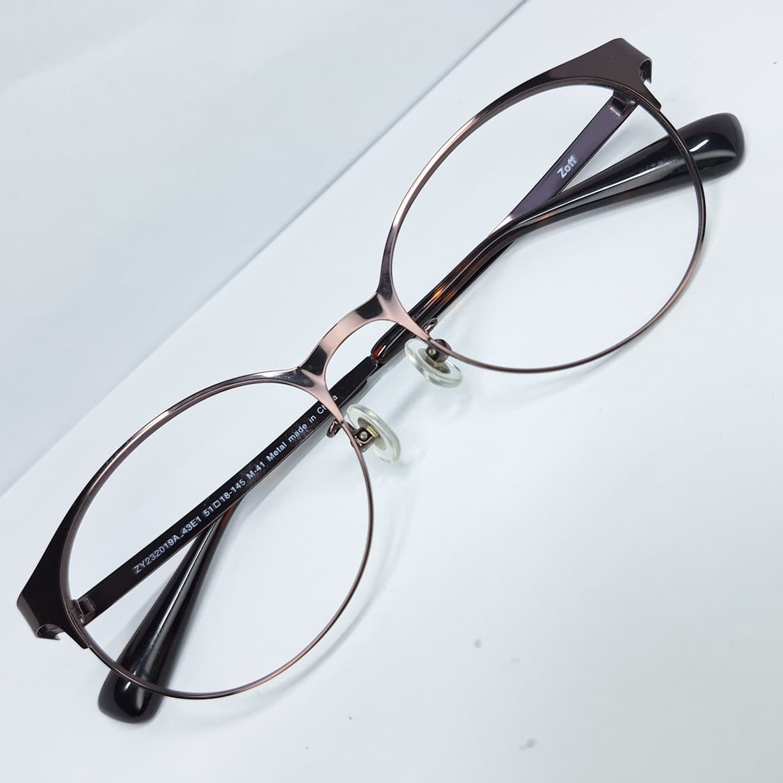 Joff 조프 M-41 브라운 보스턴 메탈 안경 안경테/일본수입 빈티지  상품이미지1