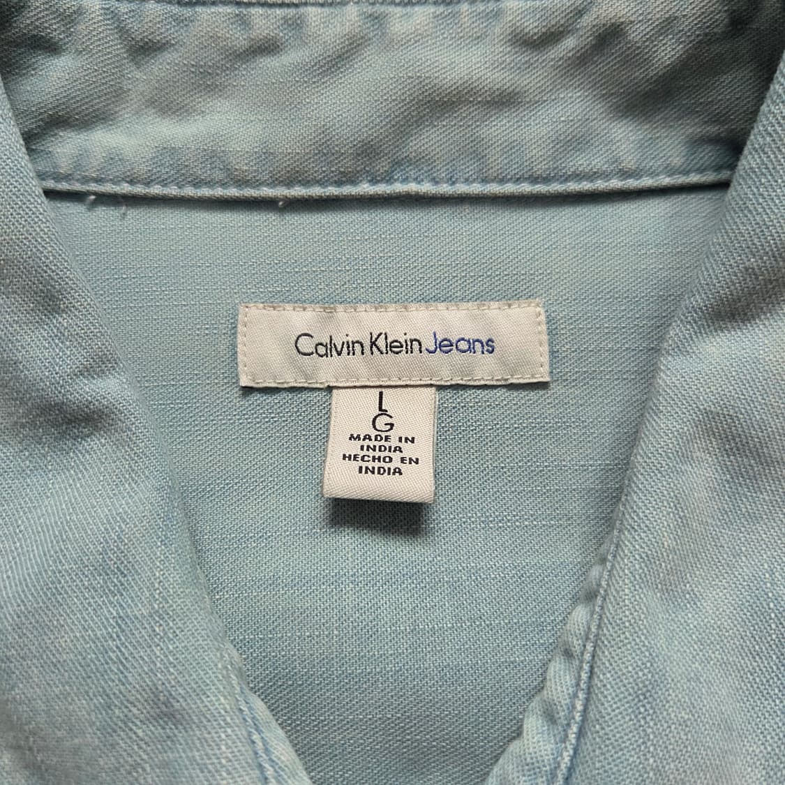 캘빈 클라인 진스 데님 웨스턴 셔츠 L-XL 상품이미지5