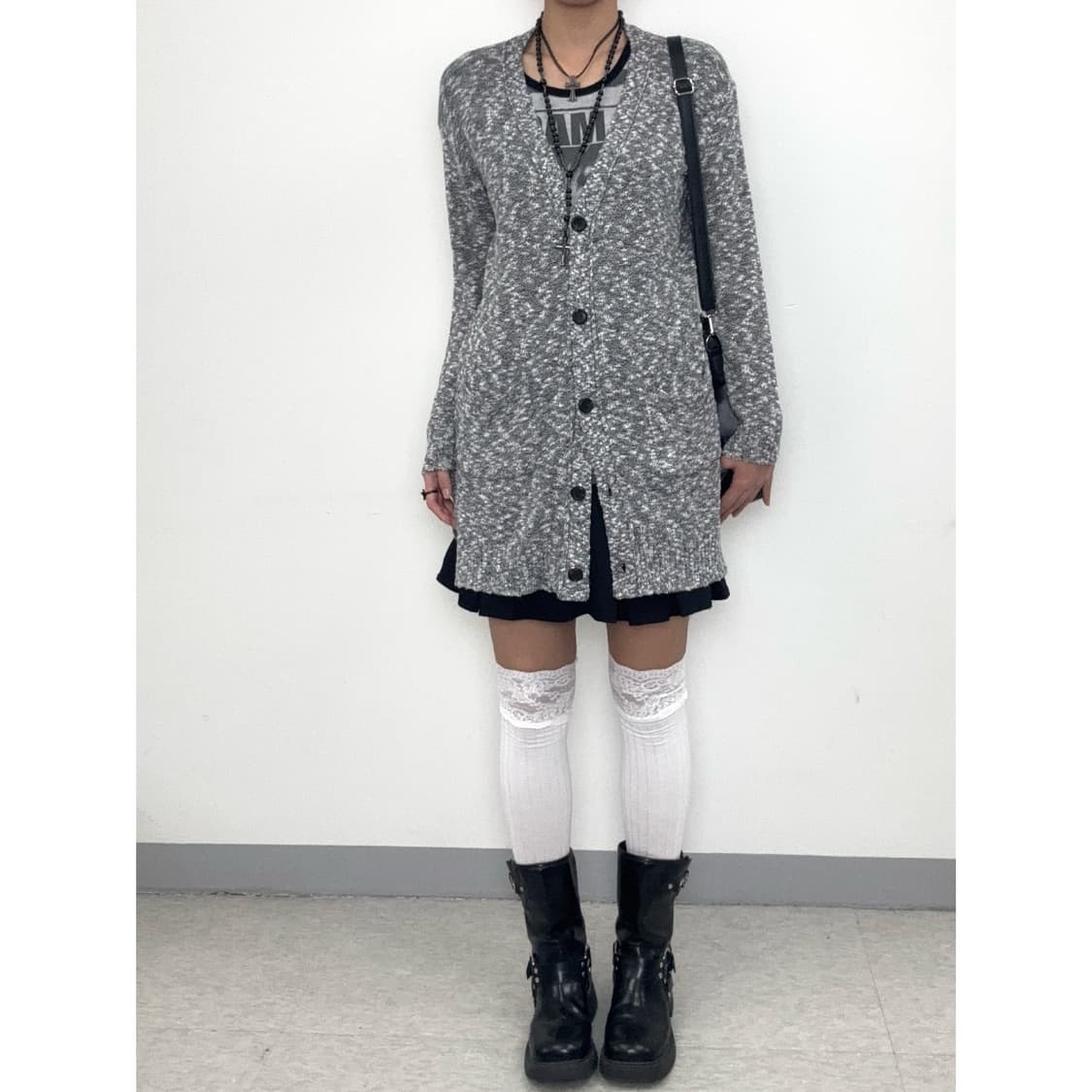 빈티지 락시크 그레이 가디건 상품이미지2