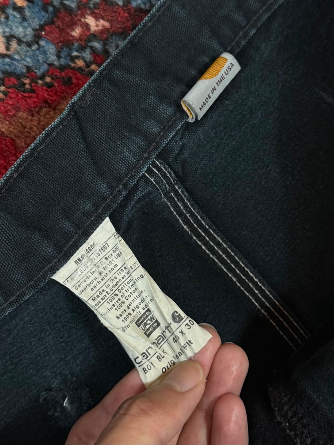 OG USA Made 칼하트 B01 더블니 팬츠 칼하트 썩블니 상품이미지9