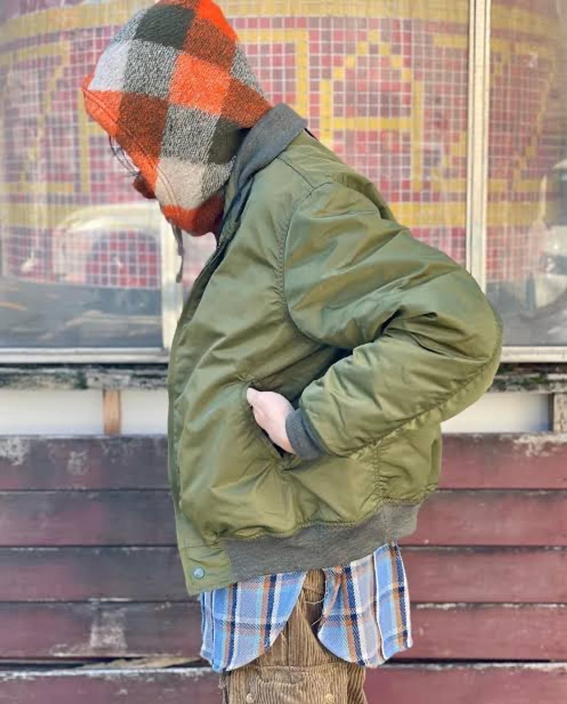 엔지니어드 가먼츠 LL Jacket flight satin nylon M 상품이미지1