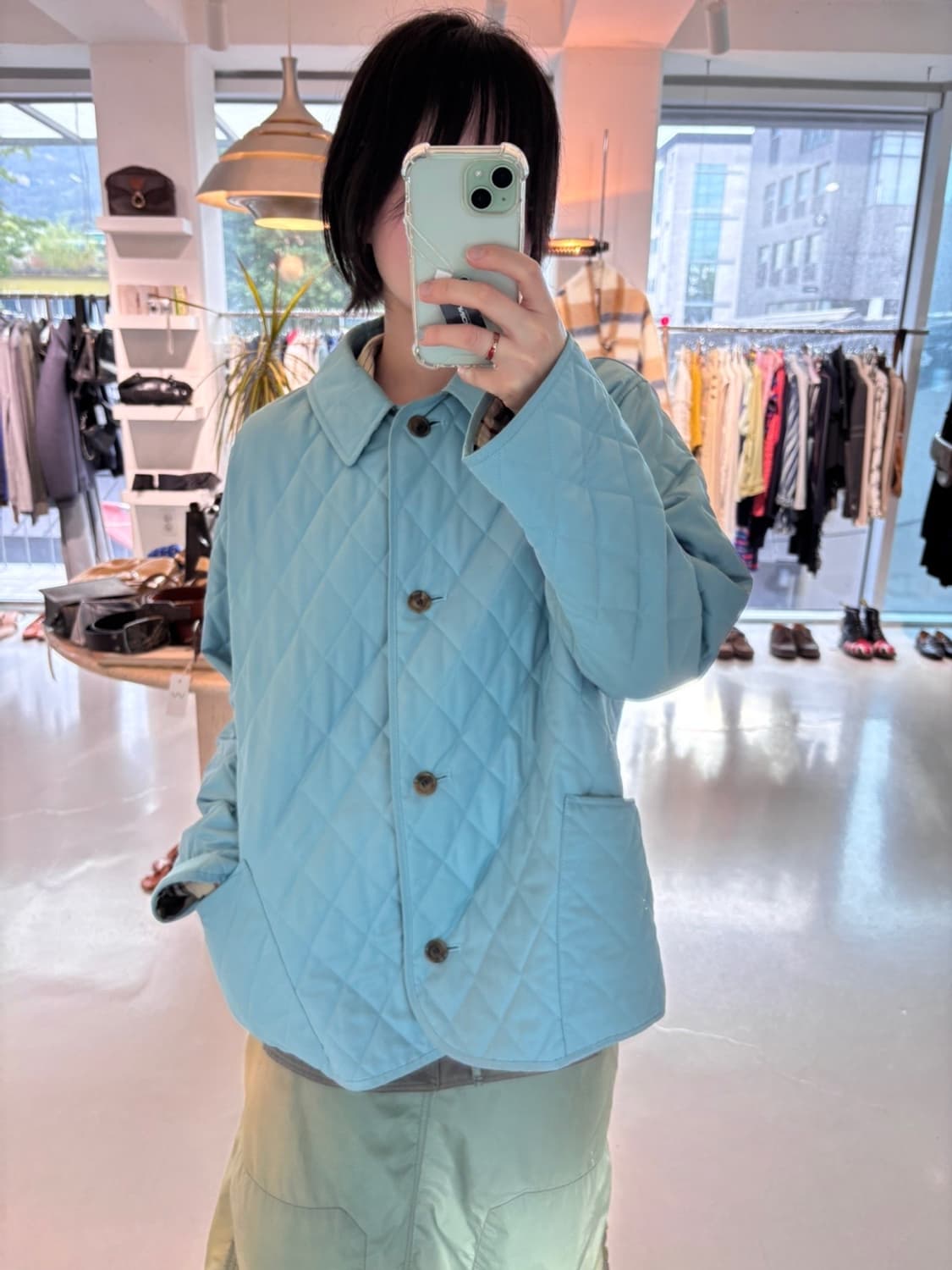 Vintage Burberry Quilting Junper 상품이미지1