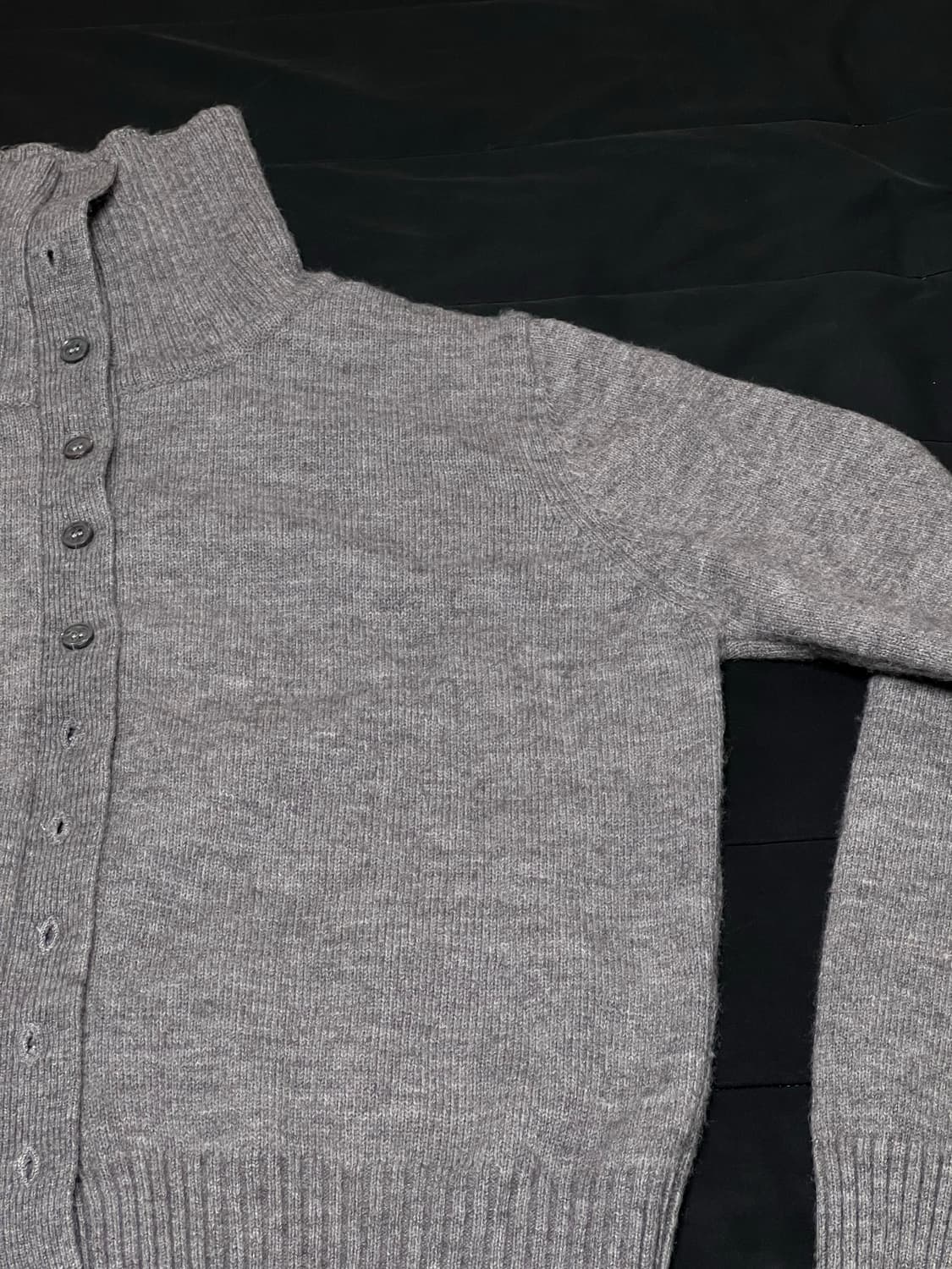 Michiko London 미치코런던 하이넥 폴라 가디건 그레이 상품이미지7
