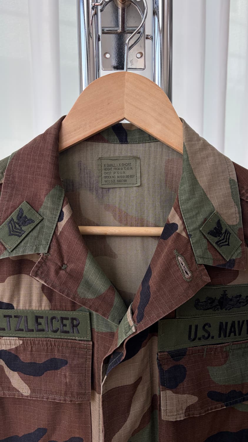 [XS]US NAVY 미군 90s 우드랜드 BDU 셔츠 자켓 상품이미지5