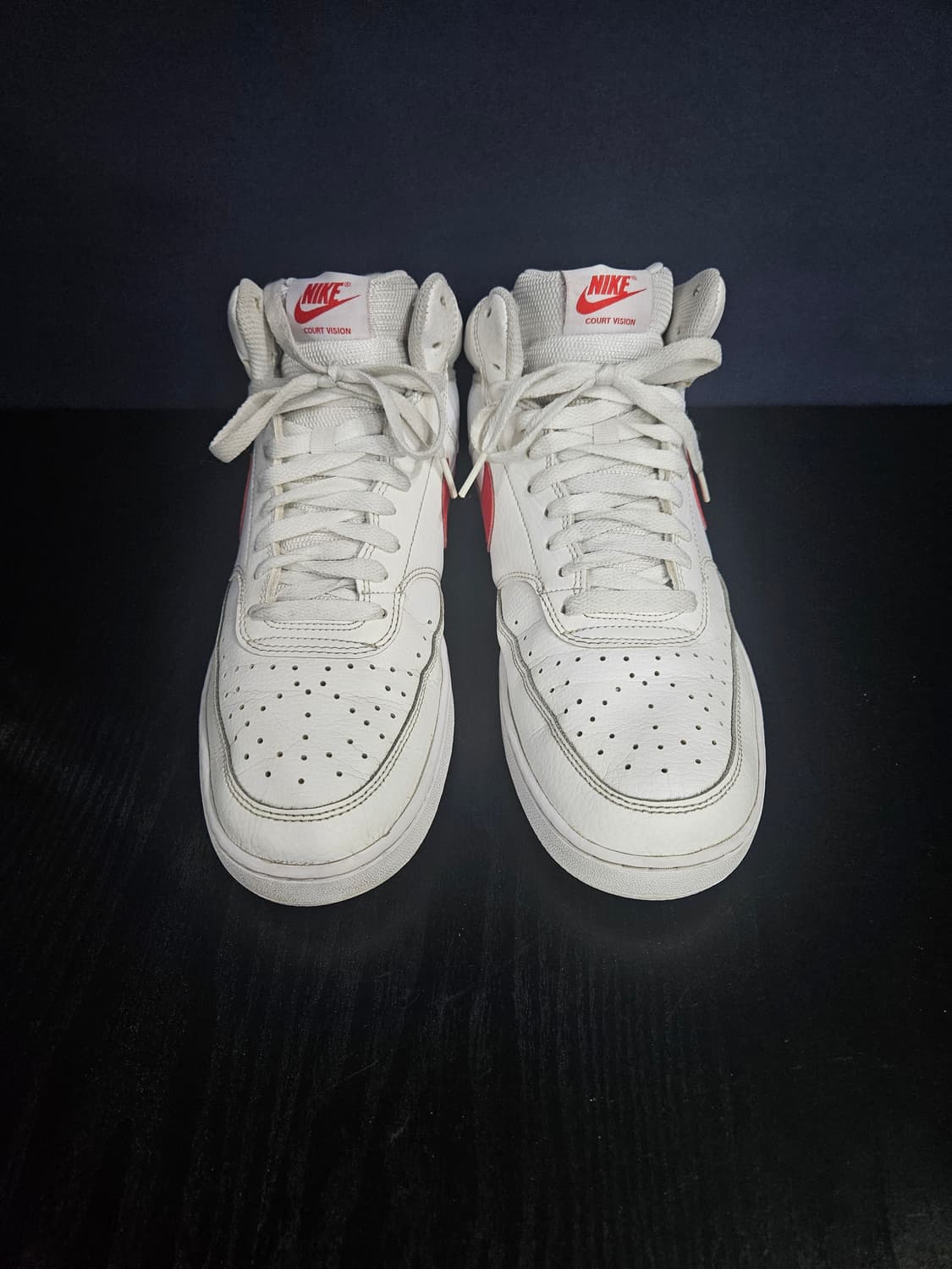 나이키 코트비전 미드 화이트 남성 280~285 하이탑  상품이미지1