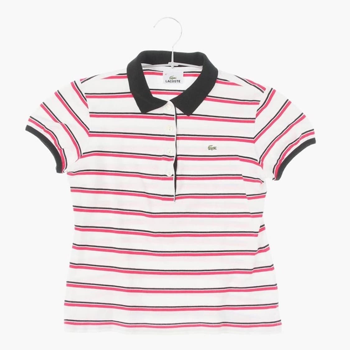 LACOSTE 라코스테 코튼 카라 반팔 티셔츠 여자 상품이미지1