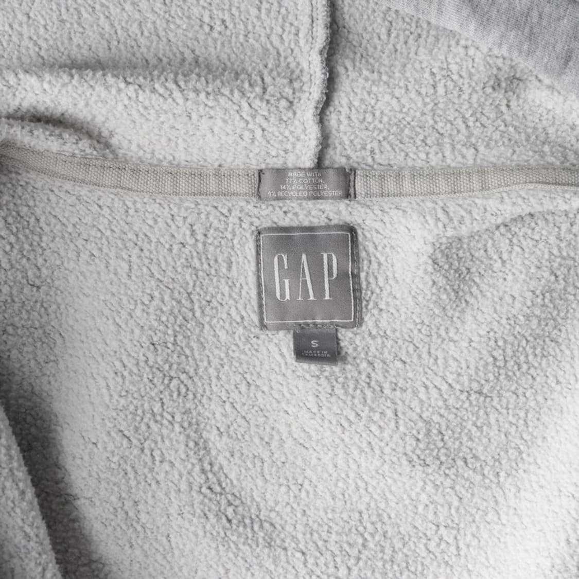 GAP 클래식 아치 로고 그레이 후드 집업 S 상품이미지6