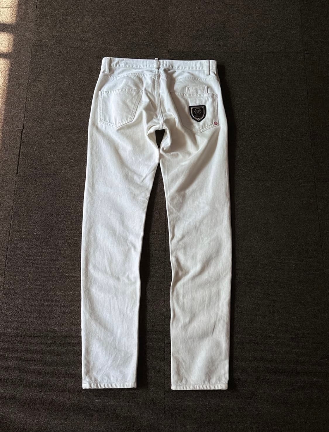 Philipp Plein 로고 패치 루즈 스트레이트 진 상품이미지2