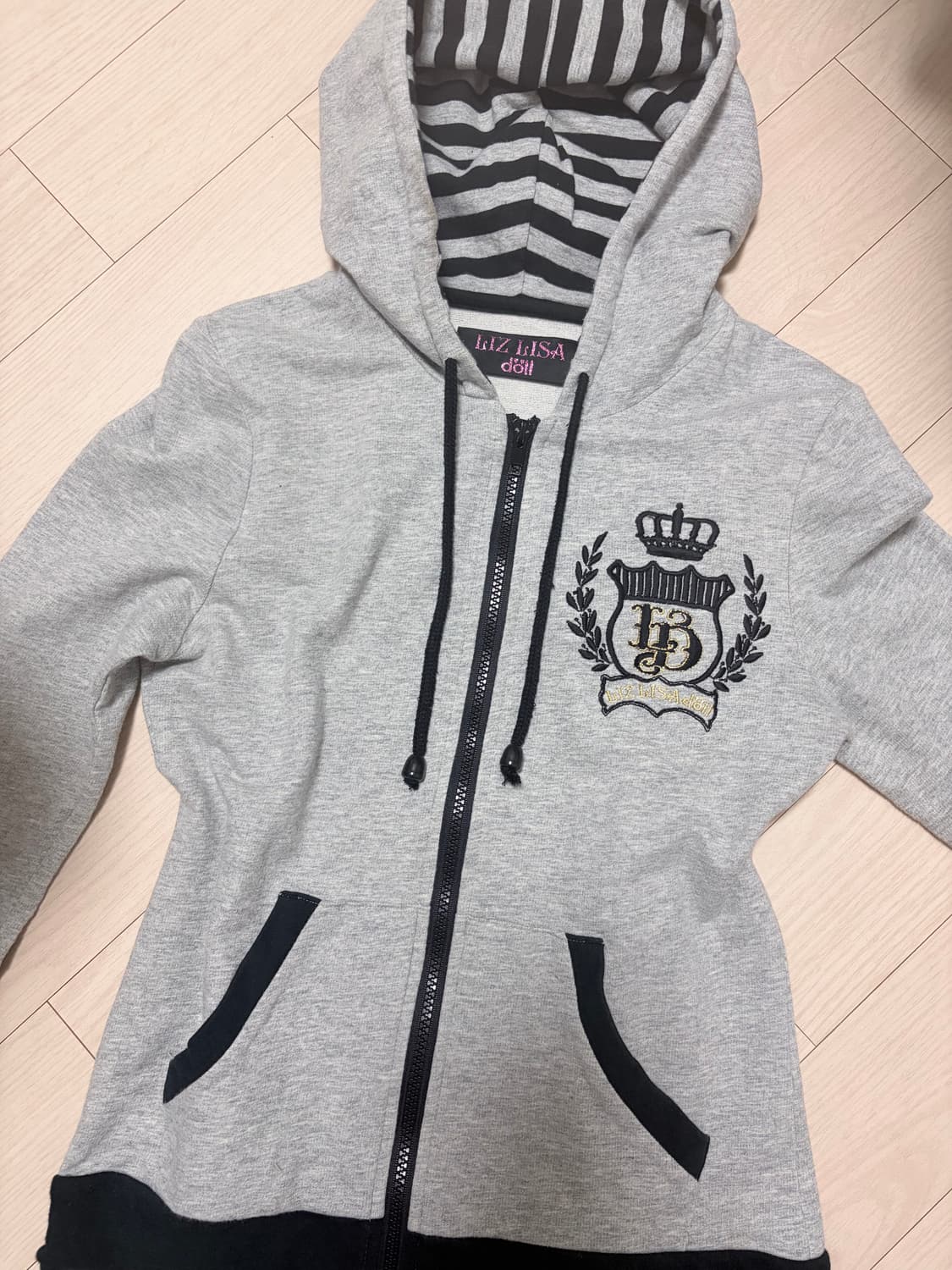 리즈리사 일본 빈티지 리즈리사돌 후드집업 고전 대장 갸루 y2k 상품이미지1