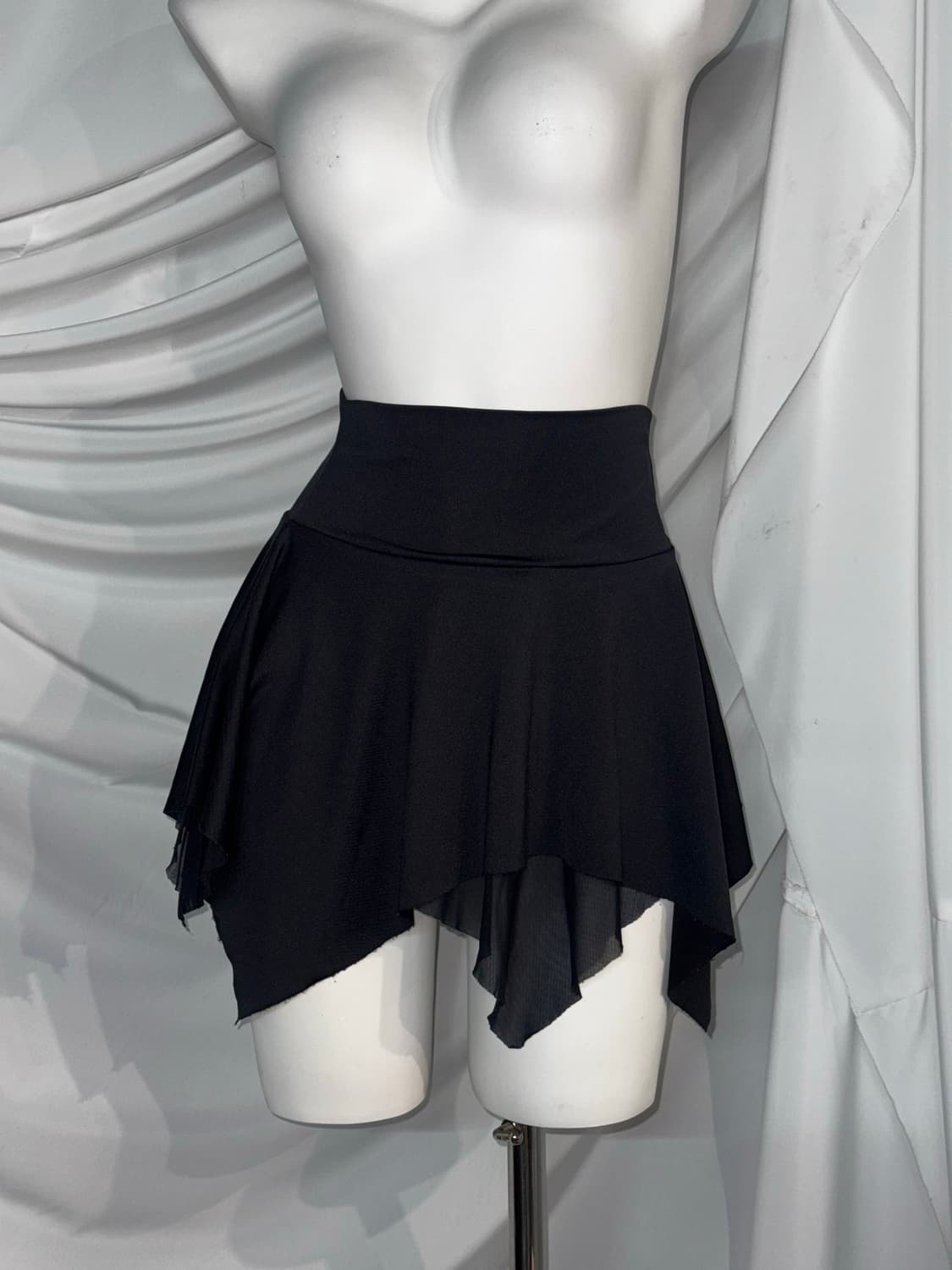 입문고스 언발 드레이프 레이스 고스고딕 공겜여주 코디세트 상품이미지2