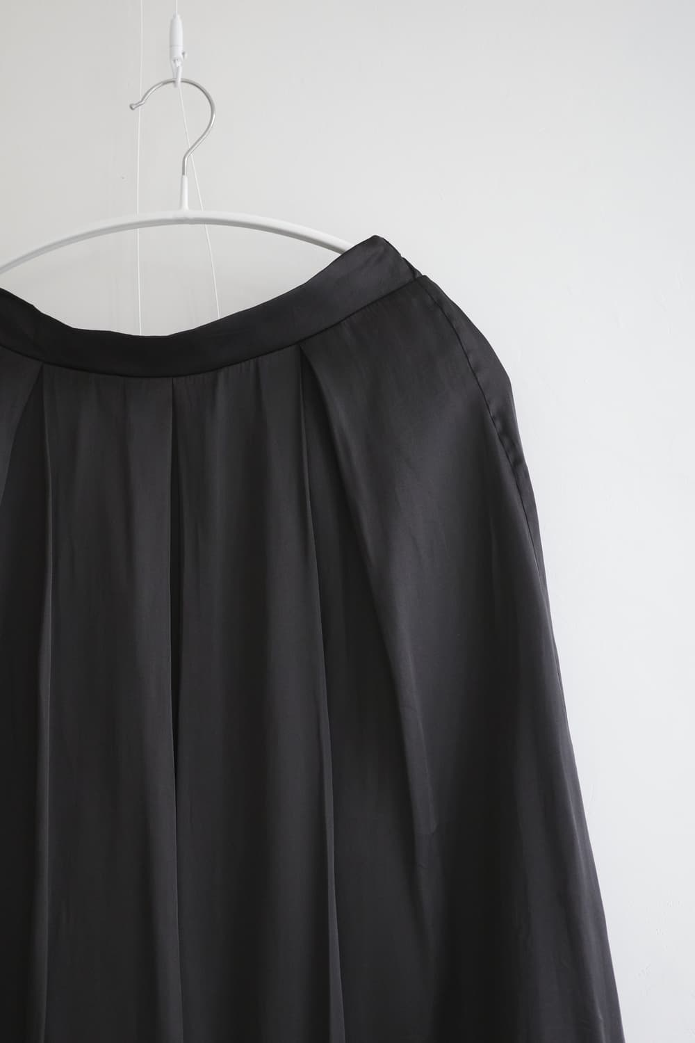 purelast  블랙 쉬폰 플레어 롱 스커트 상품이미지2
