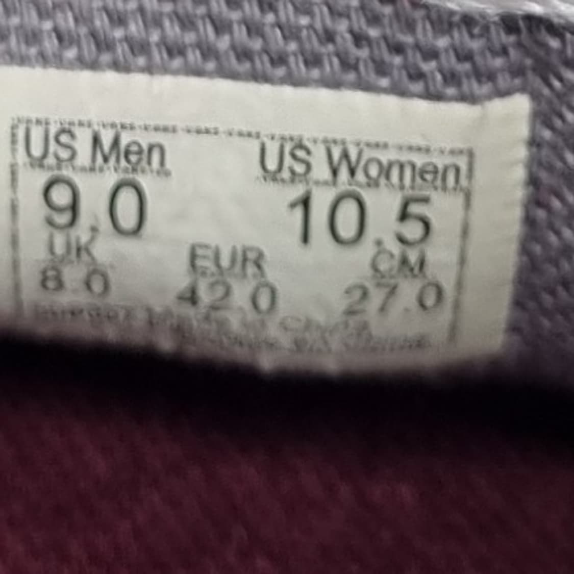 반스 스포츠 버건디 남성스니커즈270 상품이미지6