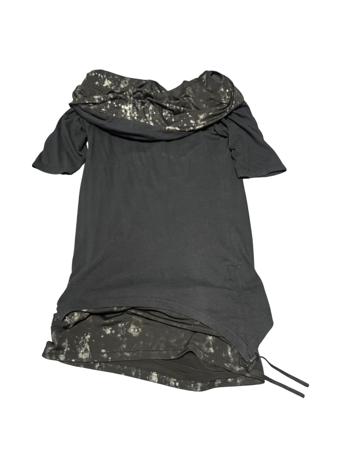 Midas Drape Design Black T-shirt 상품이미지3