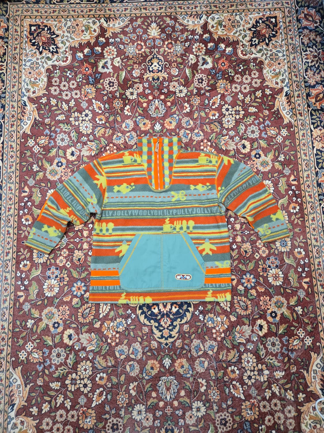 [Oilily] 오일릴리 유니크 패턴 아노락 후리스 하프 집업 상품이미지1