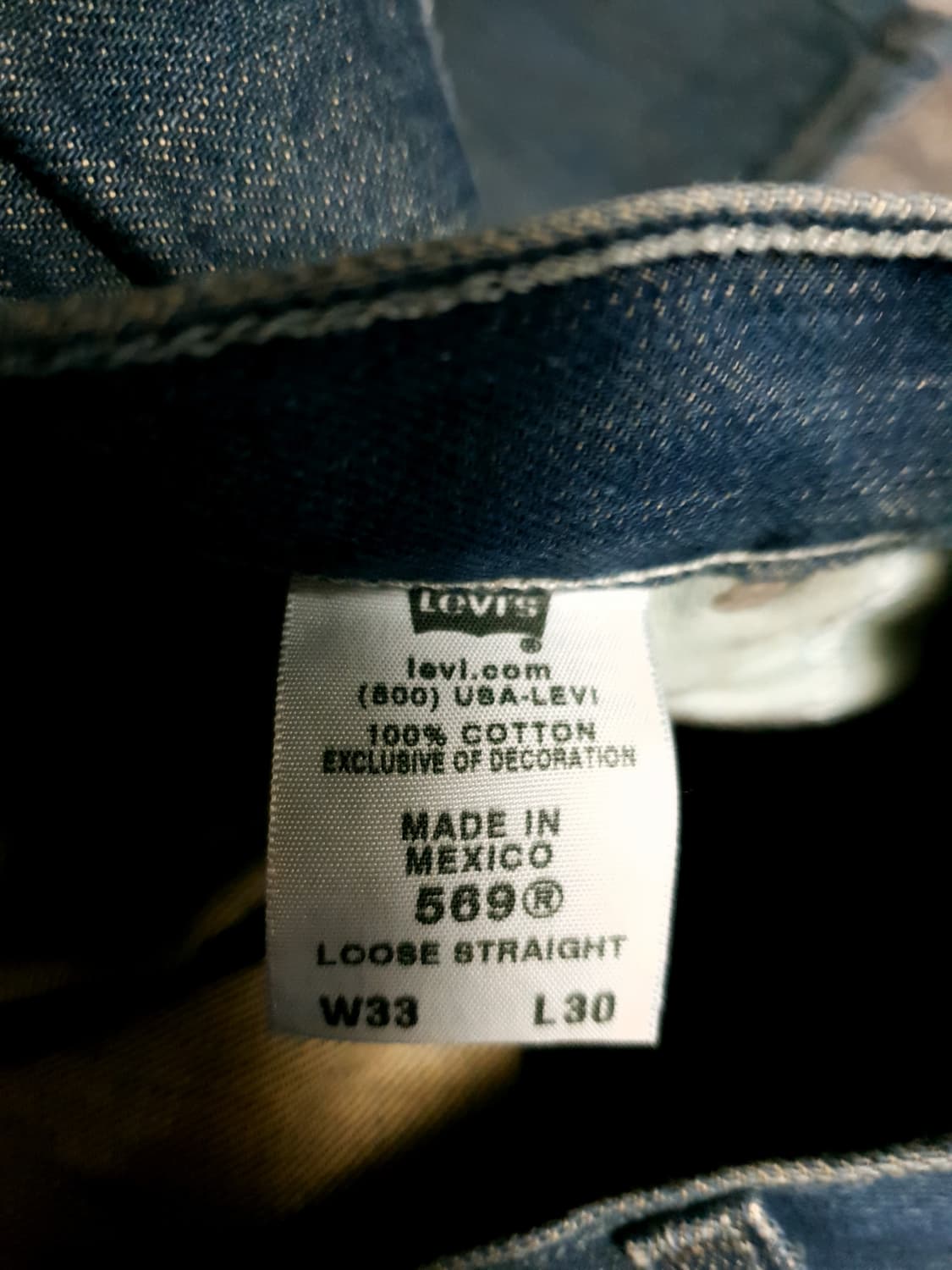 리바이스 569 루즈 스트레이트 은장자수 데님팬츠 (33) 상품이미지6