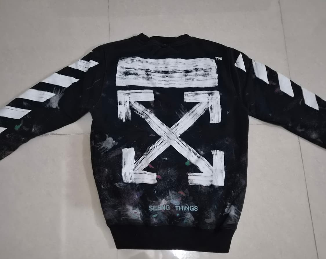 오프화이트 17FW 갤럭시 브러쉬 맨투맨 상품이미지3