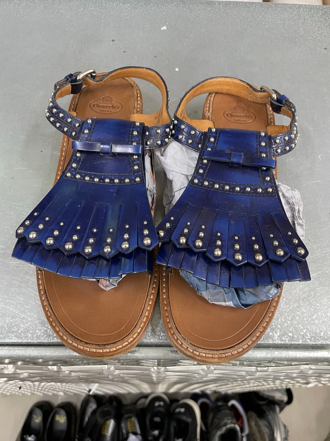 처치스 스터드 프린지 샌들 38 (gr-4700) 상품이미지5