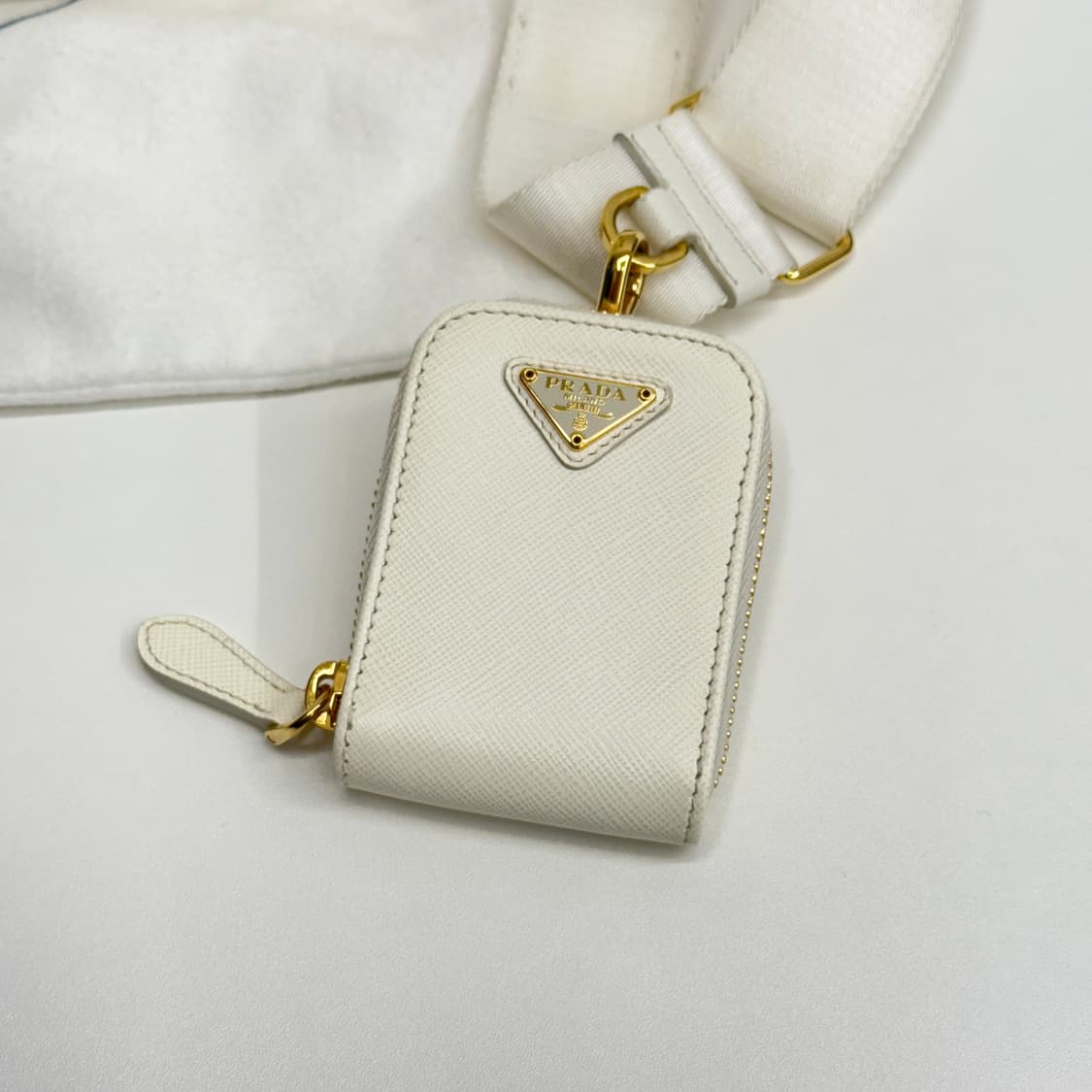 [정품] 프라다 사피아노 레더 체인 금장 크로스 호보백 상품이미지9