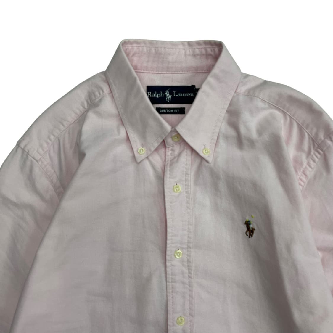 폴로 랄프로렌 옥스포드 딸기우유맛 셔츠 M 상품이미지4