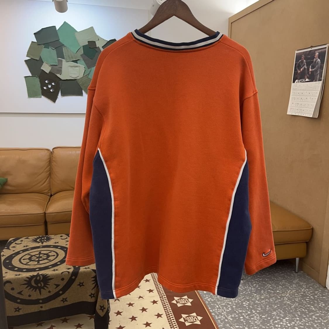 나이키 베스킷볼 레트로 90's 오렌지 맨투맨 XL C08720 상품이미지4