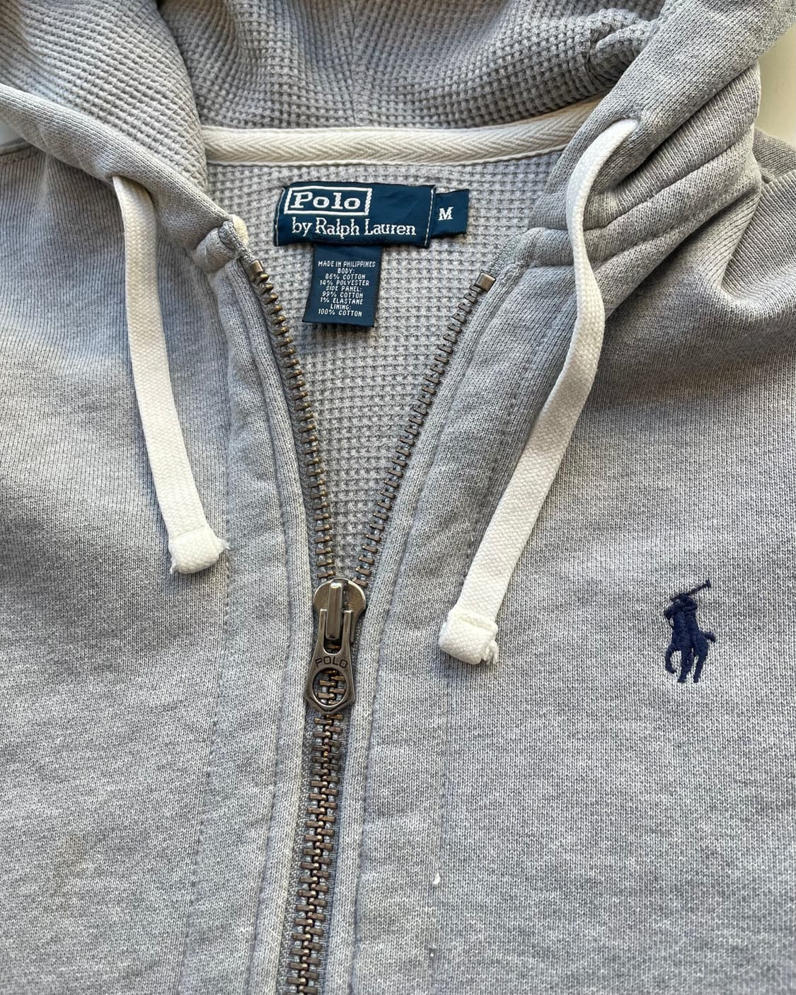 90‘s Polo Thermal hoodie zipup 폴로 써멀 후디 상품이미지7