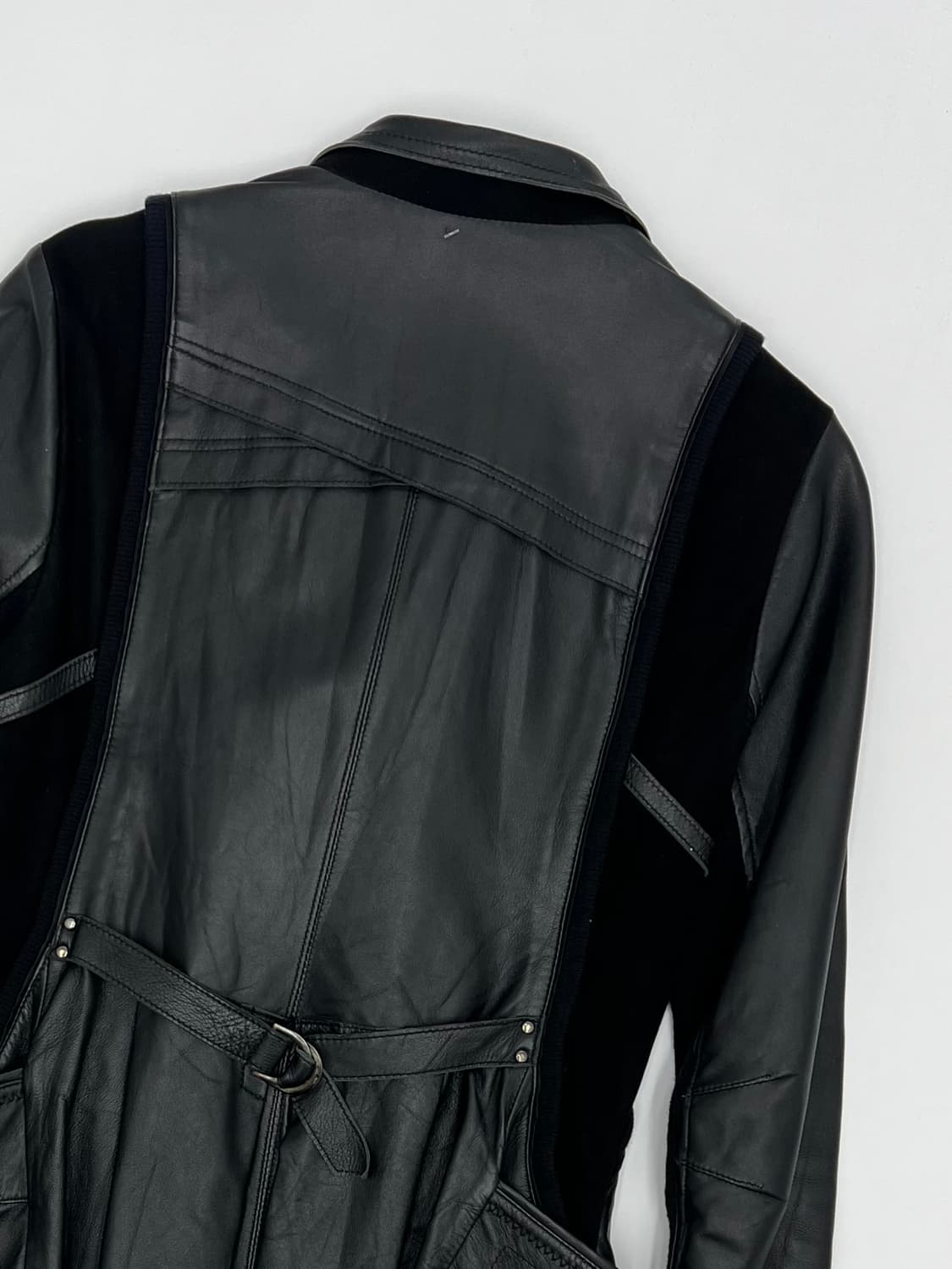 빈티지 우먼 레더 자켓 상품이미지4