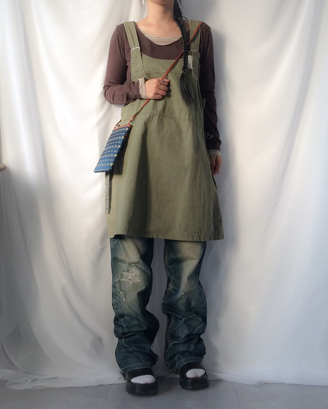 Side pocket point suspender onepiece 상품이미지9