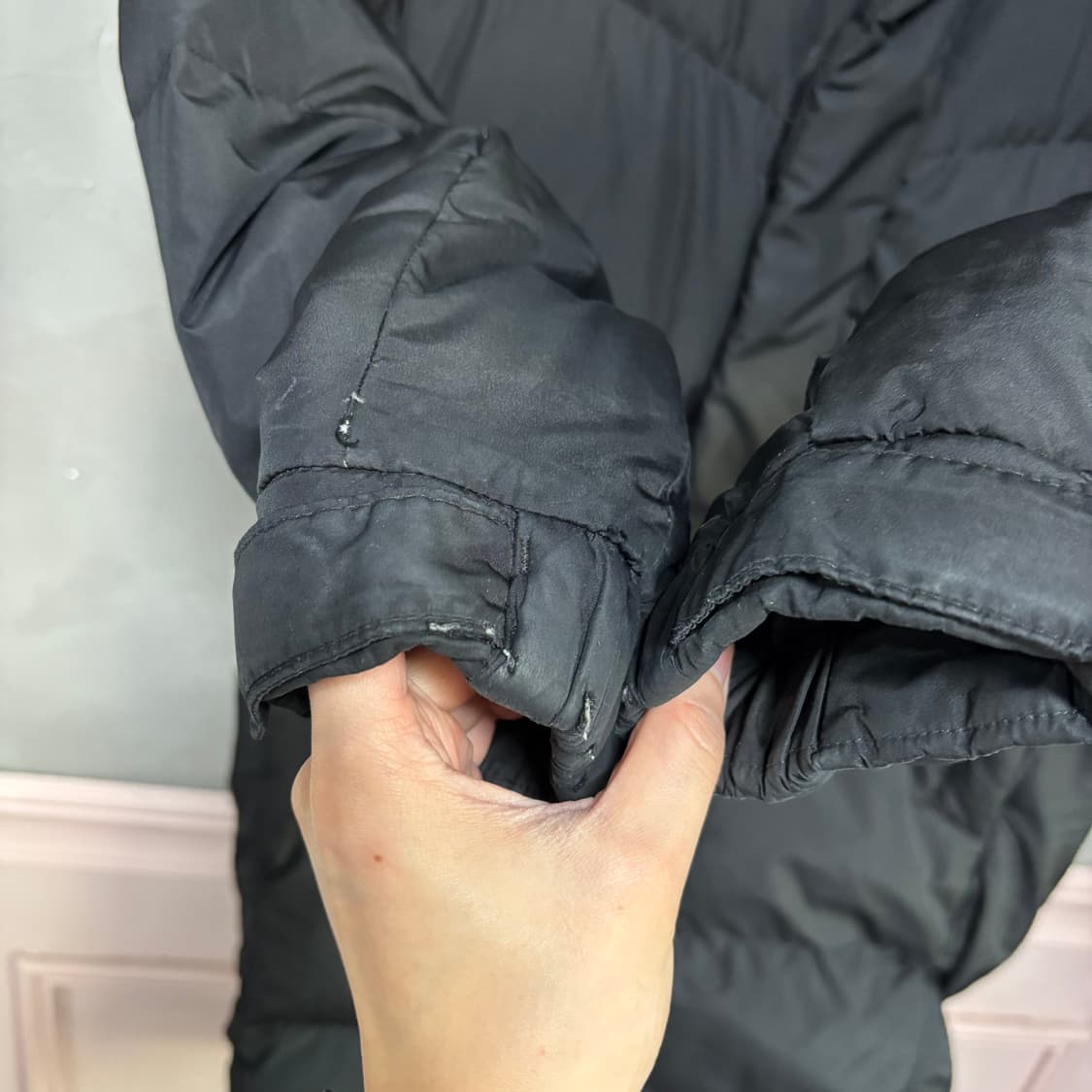 노스페이스 구스다운 롱패딩 블랙 상품이미지4