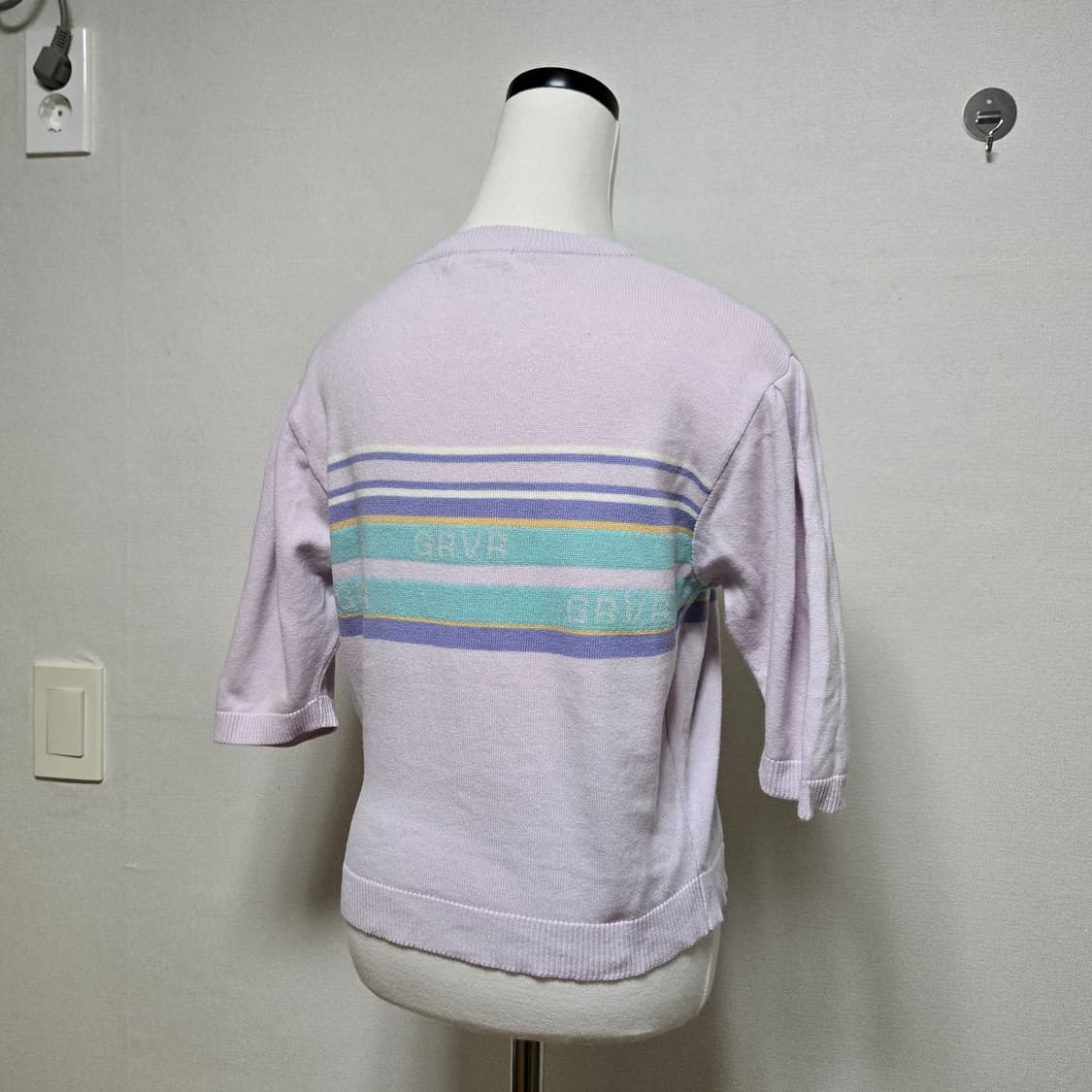 그로브 니트 반팔티셔츠 (오마이걸 유아 착용) 상품이미지2