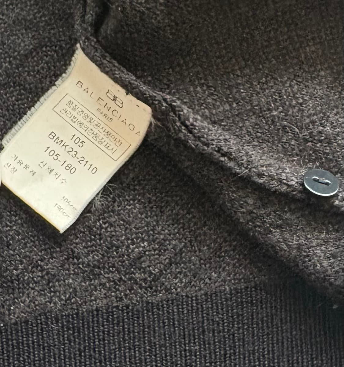 발렌시아가 빈티지 블랙 패턴 니트 상품이미지5