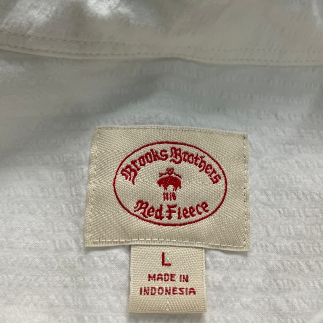 100 브룩스브라더스 레드 플리스 시어서커 셔츠  상품이미지3