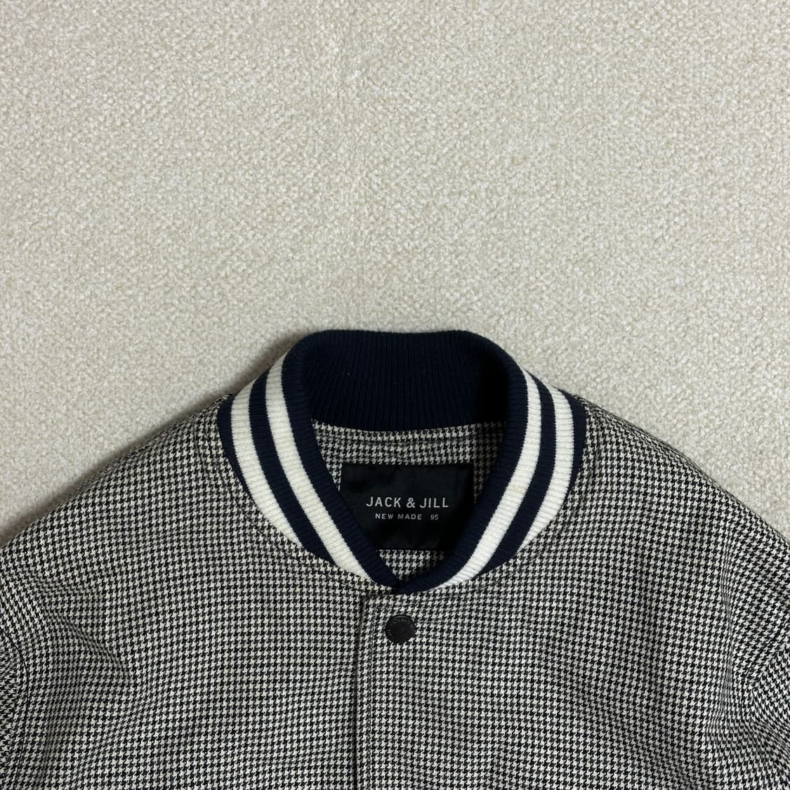 잭앤질 하운드투스 패턴 블루종 상품이미지5