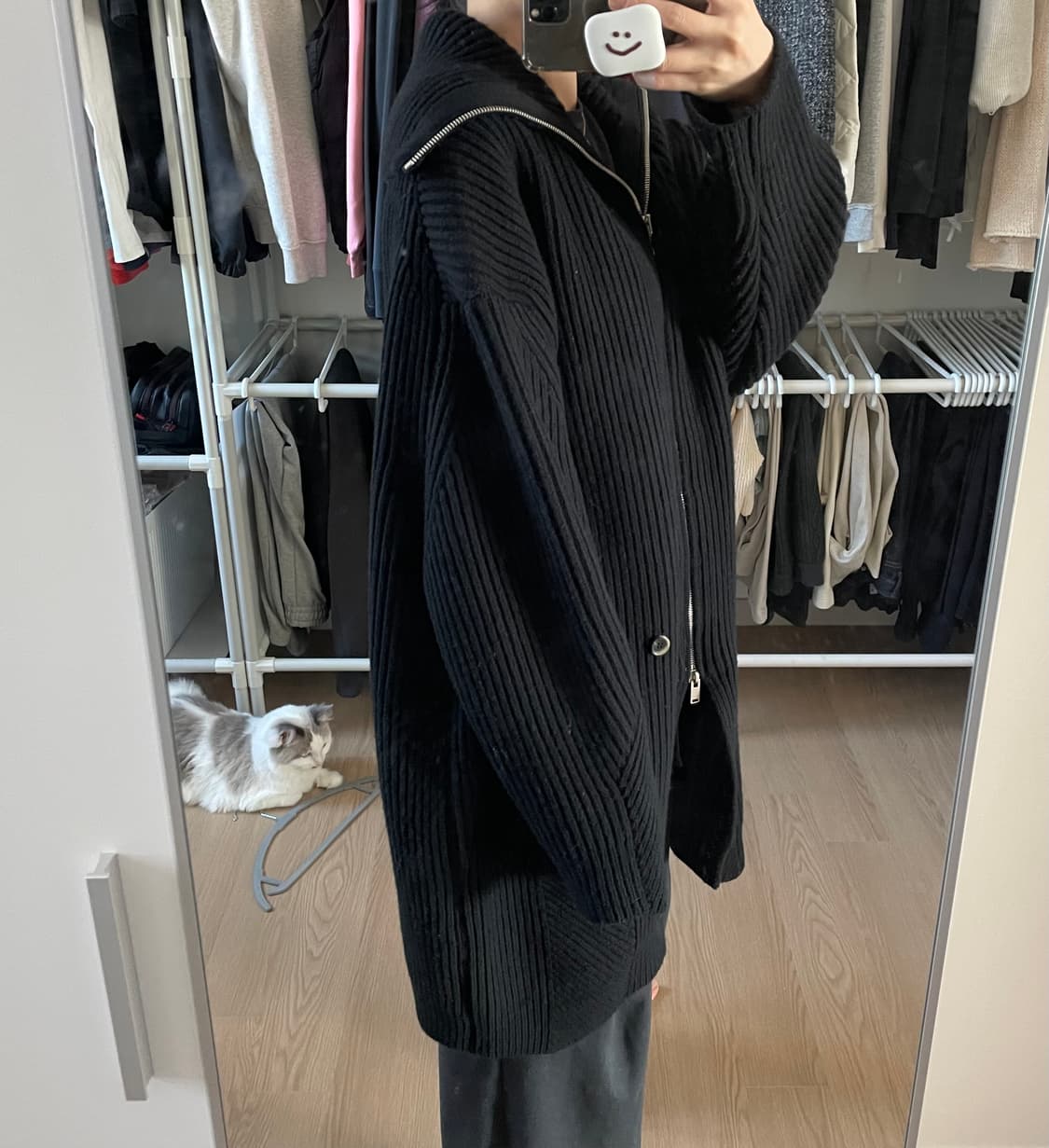 렉토 남성 롱 가디건 L 상품이미지7