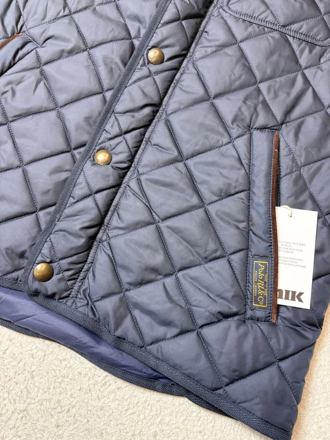 폴로 랄프로렌 00's 클래식 카라 골덴 퀼팅 베스트 PN6597 상품이미지5