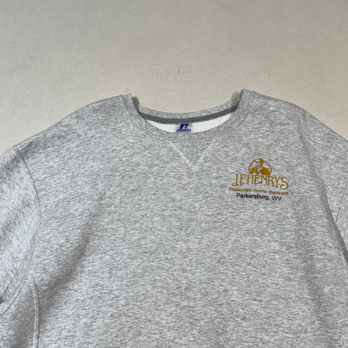 XL) 러셀 애슬레틱 00s J.P. Henry's 자수 스웻 맨투맨 상품이미지2