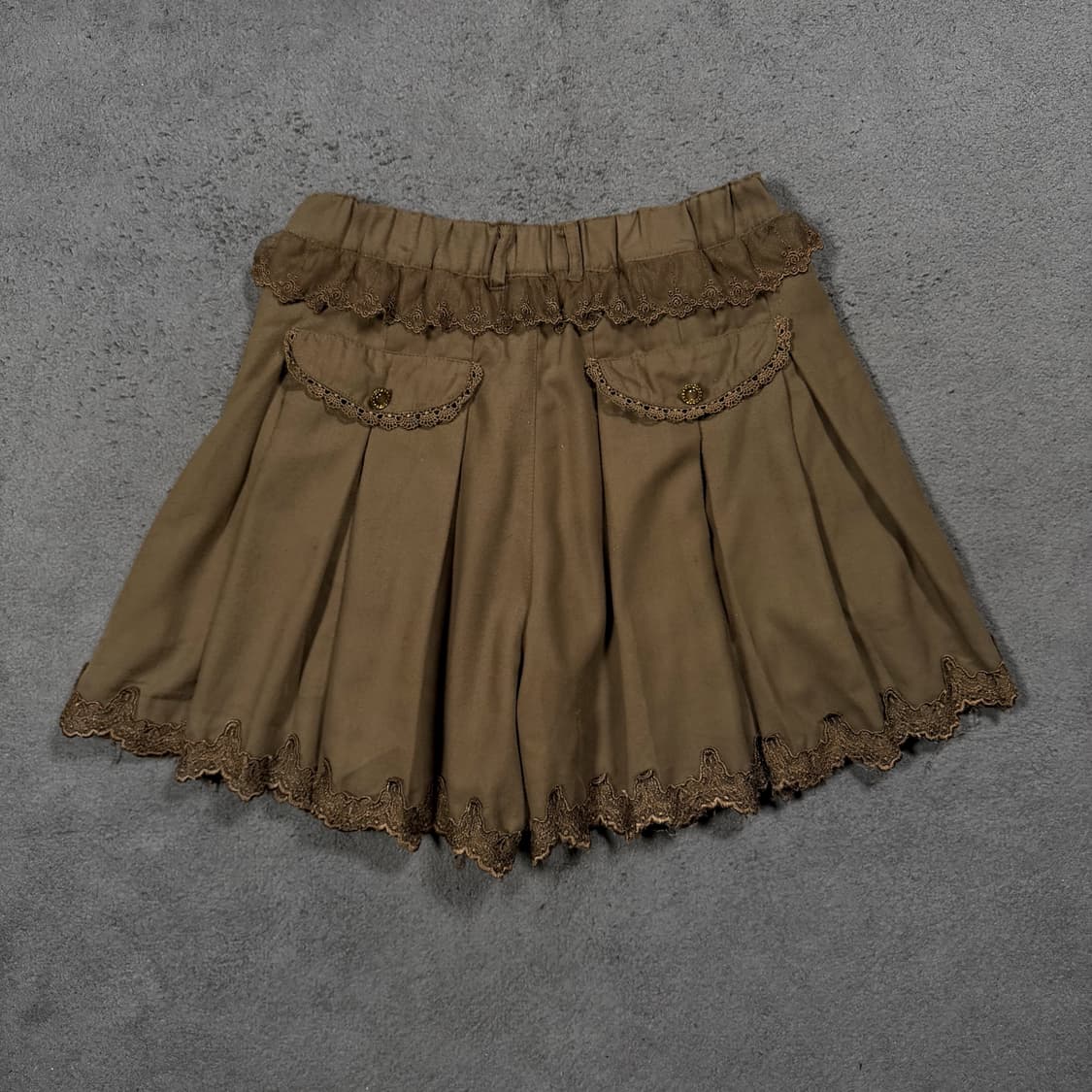 axes femme 액시즈팜 플리츠 레이스 프릴 스커트 팬츠 상품이미지4