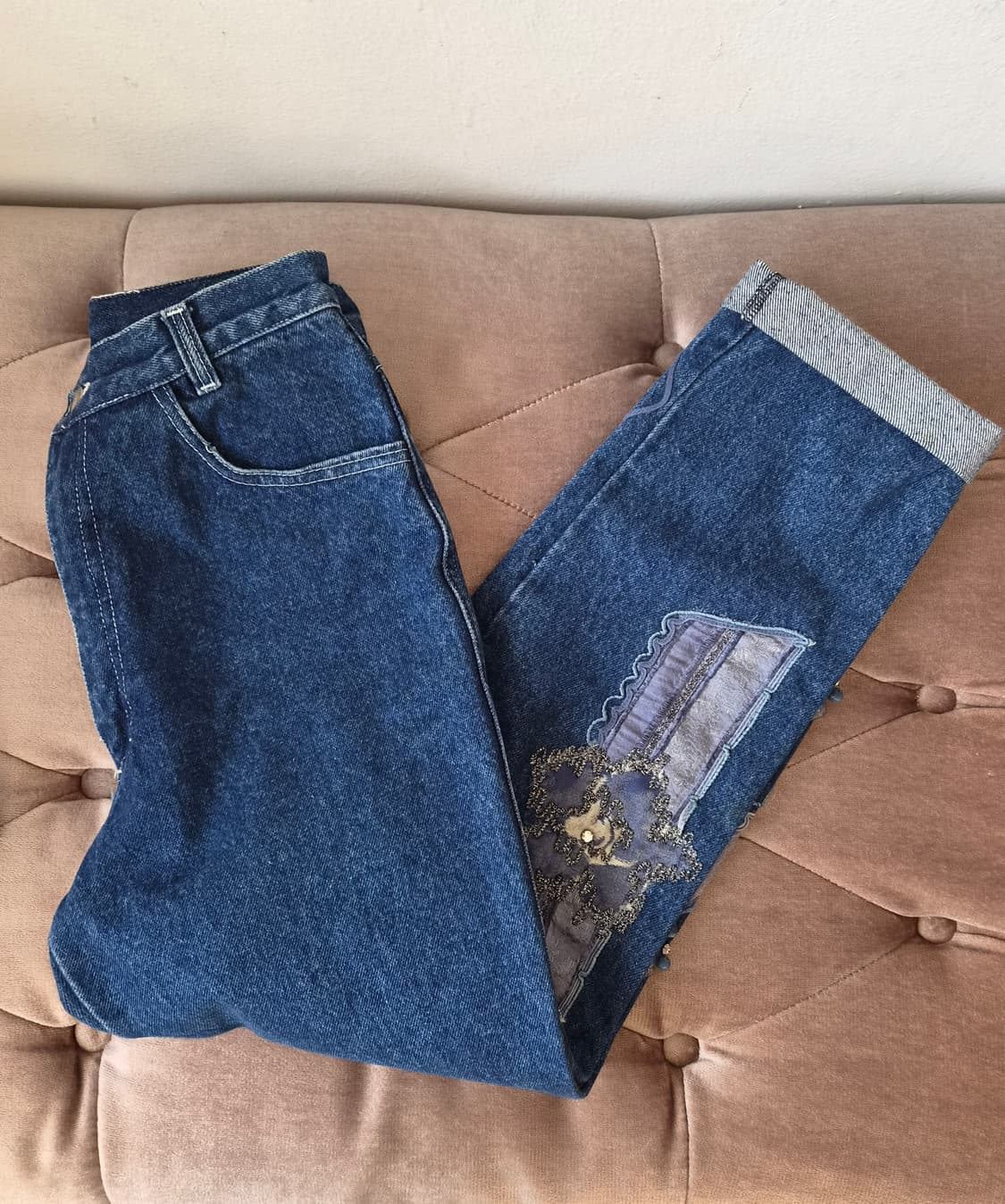 Foppio 이태리 여성 비즈데님팬츠 상품이미지1