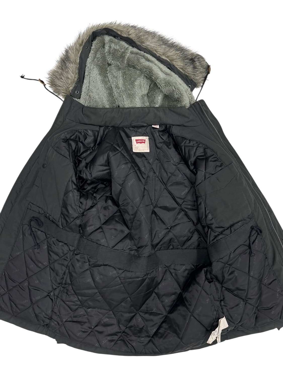리바이스 야상 패딩 웜차콜 (M~L) 상품이미지7