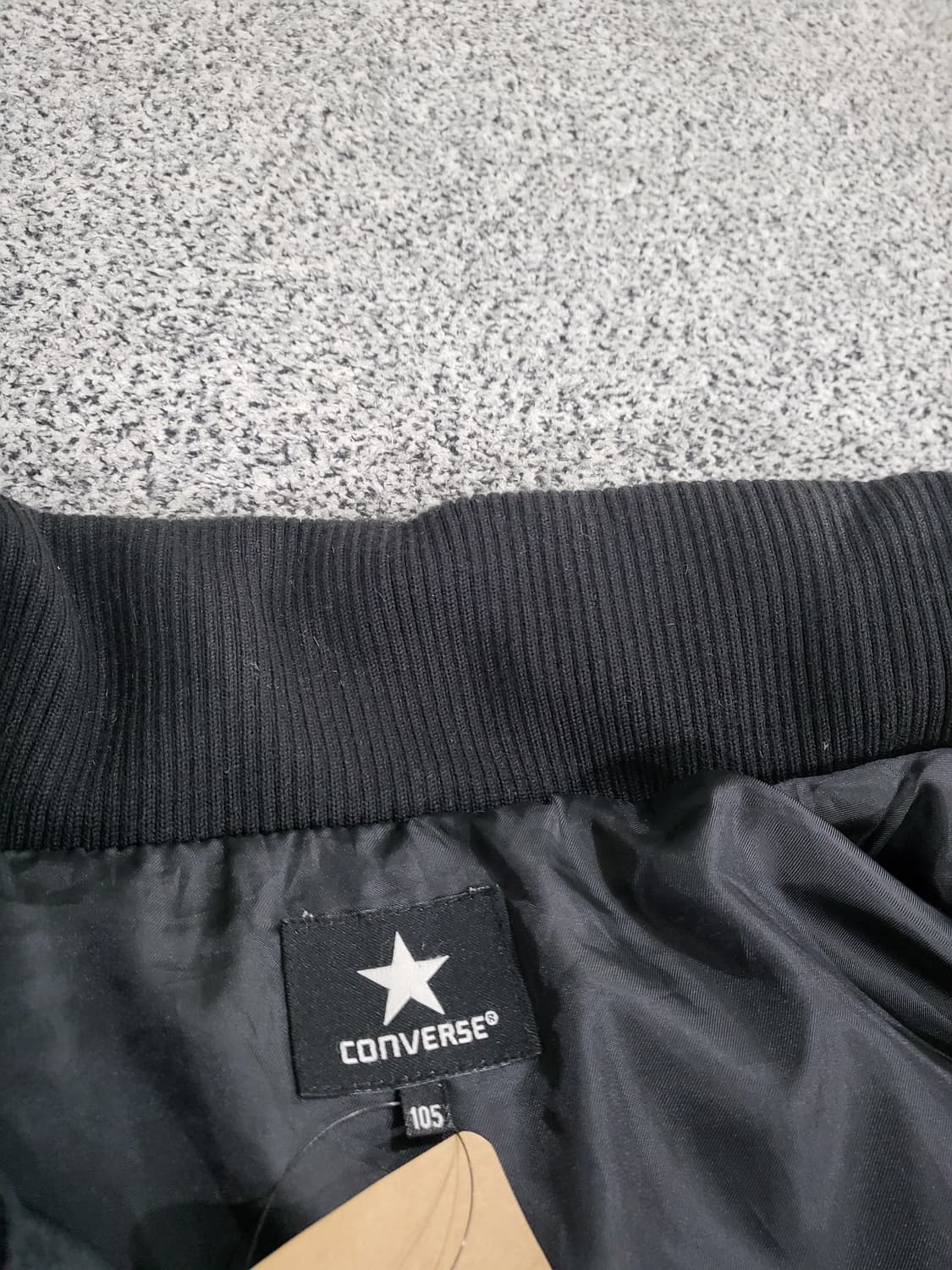 컨버스 올스타 블랙 오리털 패딩 점퍼 상품이미지4