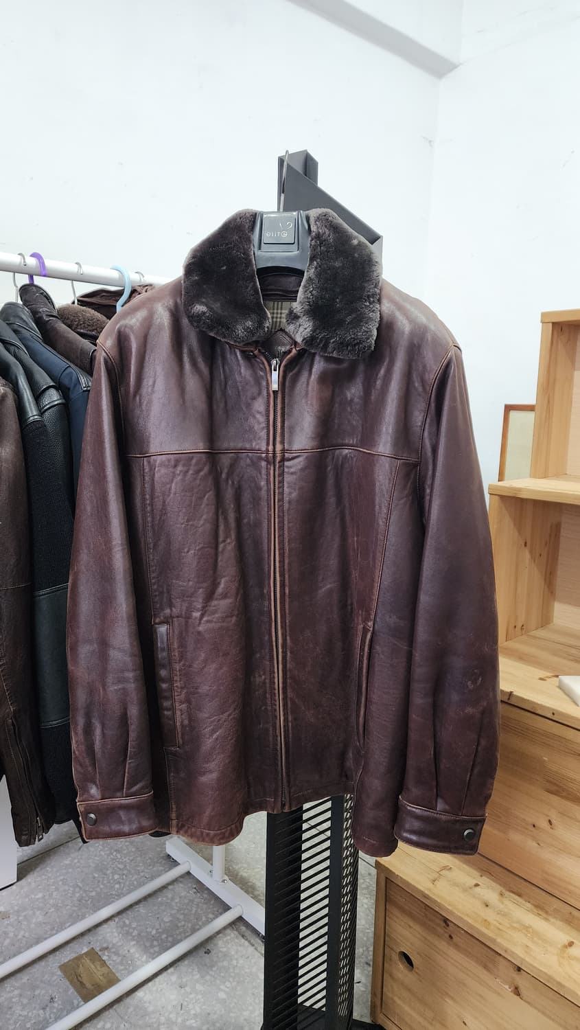 인디안(INDIAN) 양가죽 봄버 자켓 상품이미지1