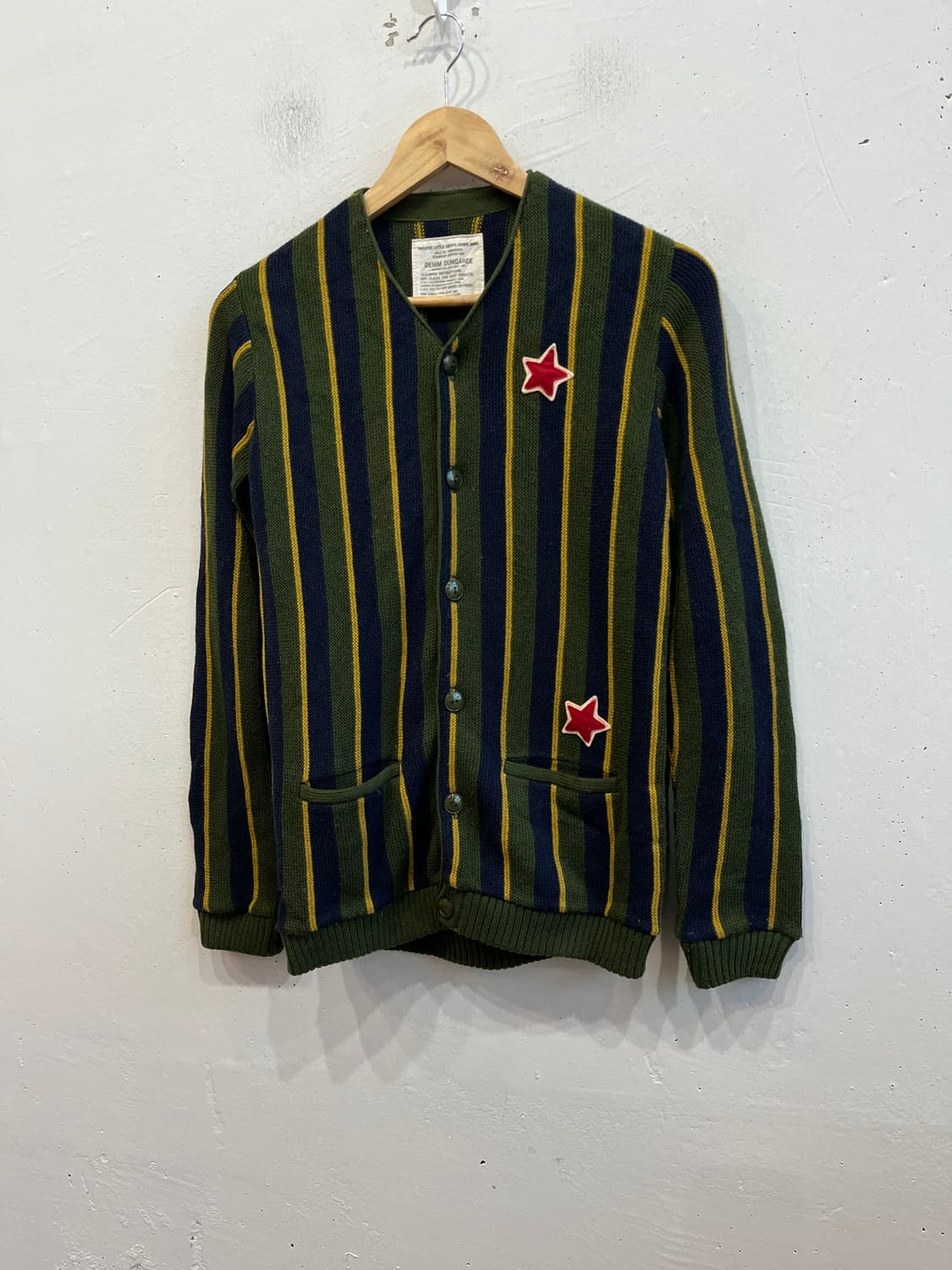 DENIM & DUNGAREE 펑크 스타 가디건 Made in JAPAN 상품이미지1