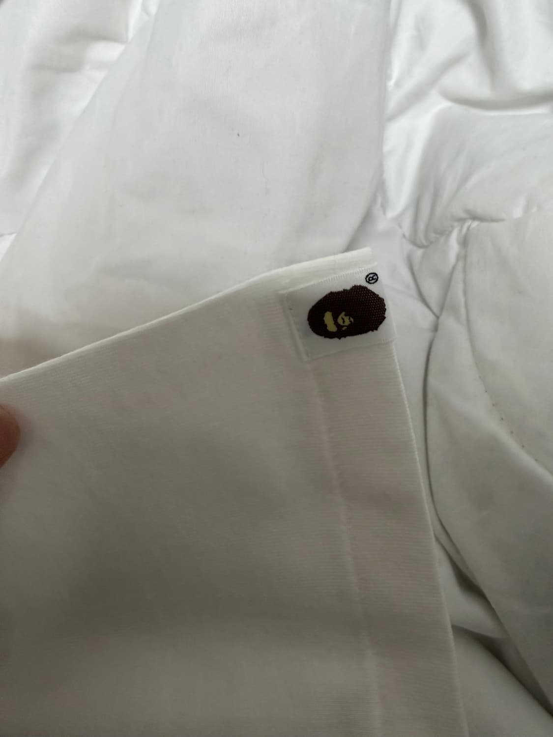 (미착용새상품)BAPE 베이프 빅 에이프 헤드 반팔 티셔츠 화이트M 상품이미지4