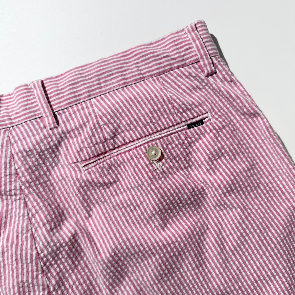 폴로 랄프로렌 시어서커 스트라이프 하프팬츠 반바지 상품이미지5