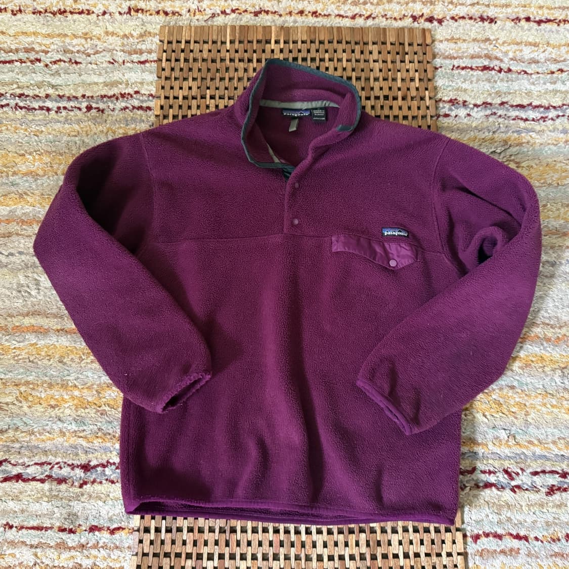 12FW 파타고니아 신칠라 스냅-T 플리스 퍼플 퍼플 포켓 상품이미지1