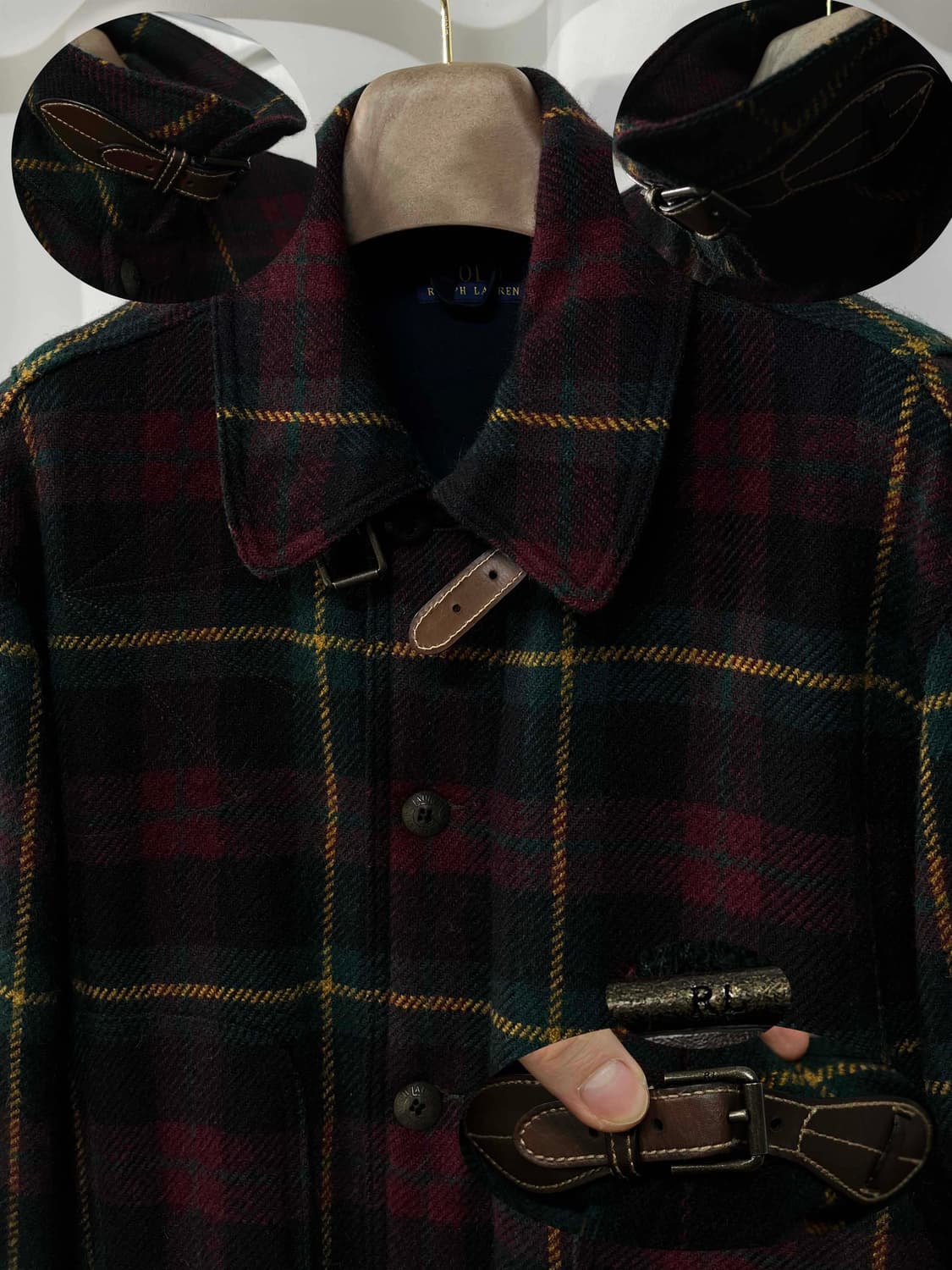 폴로 랄프로렌 알파카 울 매키노 타탄체크 헌팅 자켓 상품이미지5