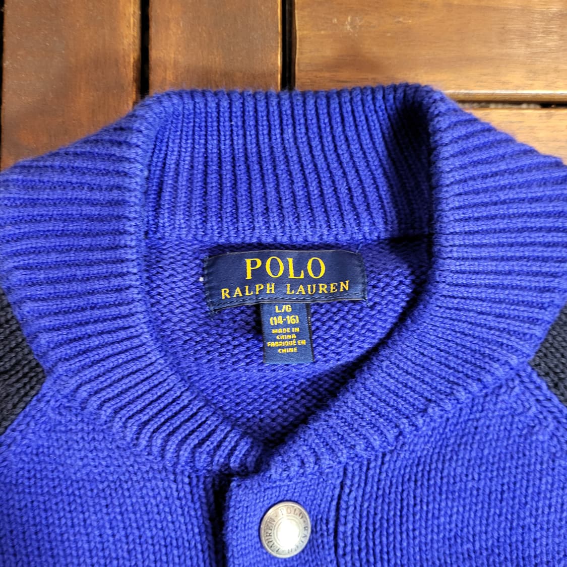 폴로 랄프로렌 니트 자켓 (L/G 14-16) 여성 (S) 상품이미지3