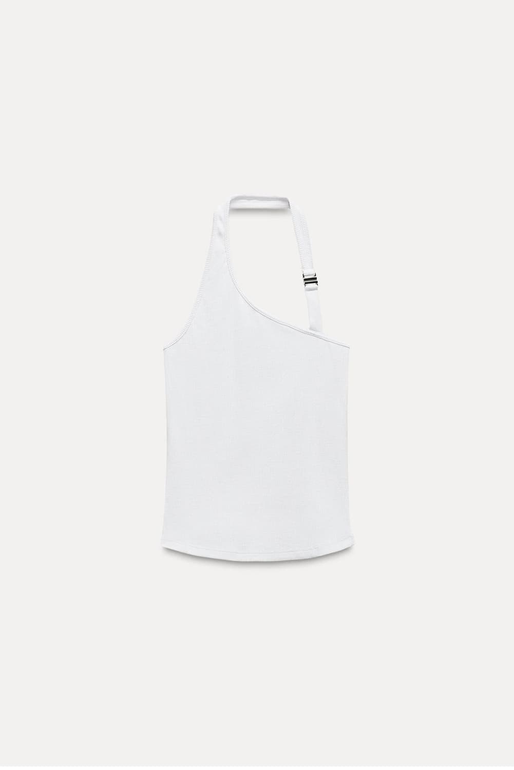 홀터넥 리브드 티셔츠 상품이미지1