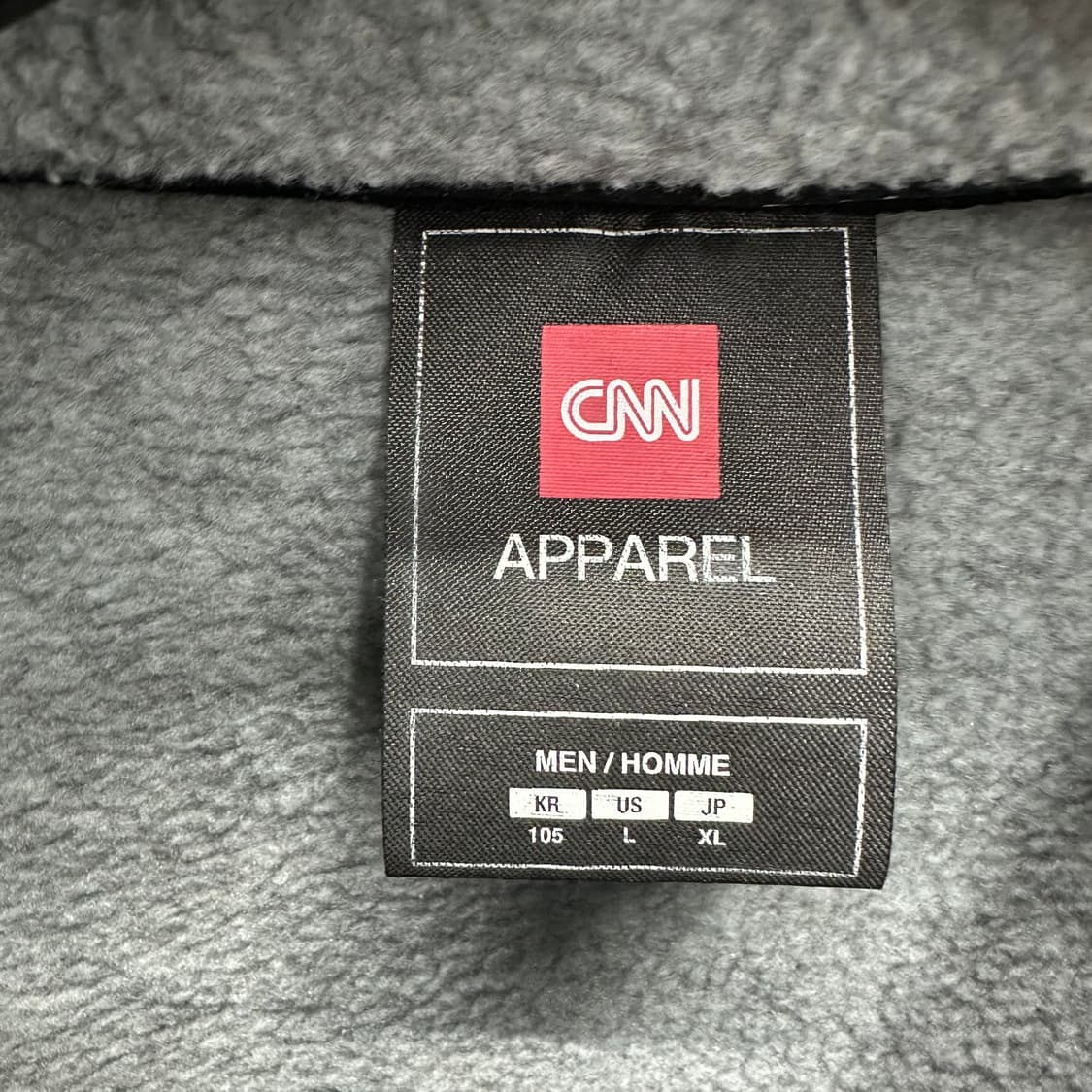 105 CNN 남자 후리스 집업 자켓 상품이미지3