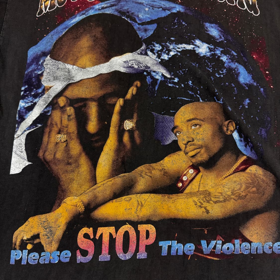 빈티지 90s Tupac Rap Tee 투팍 올아이즈온미 랩티셔츠 상품이미지7